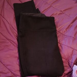 Andrew Marc Black Sueded Leggings